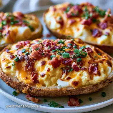 Twice Baked Breakfast Potatoes for 4