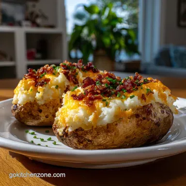 Twice Baked Potatoes: Velvet Core & Crisp Skin Recipe Card