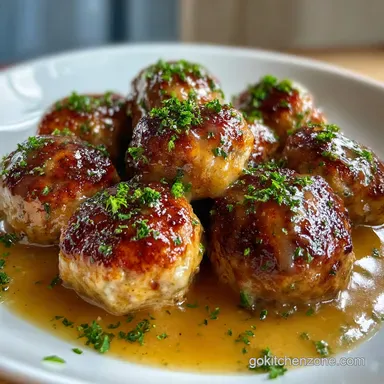 Meatballs and Gravy for 10 People: Classic Comfort Recipe Recipe Card