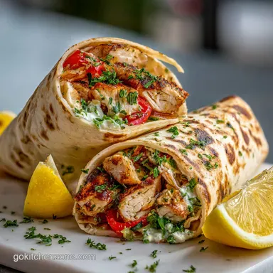 Mediterranean Chicken Wraps in 20 Minutes: Grilled & Zesty