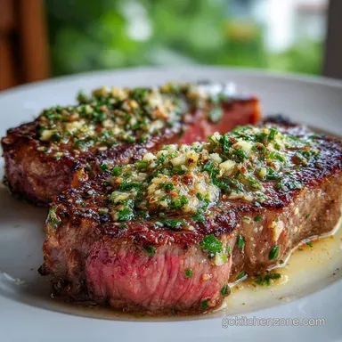Minute Steak Recipe with Garlic Butter in 15 Minutes Recipe Card