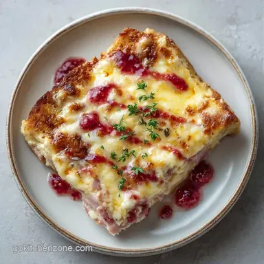 Monte Cristo Breakfast Casserole for 9 Recipe Card