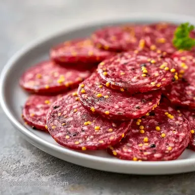 Summer Sausage for 16 Servings Recipe Card