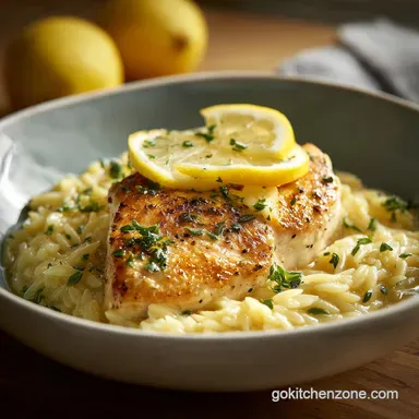One Pan Lemon Chicken Orzo in 30 Minutes