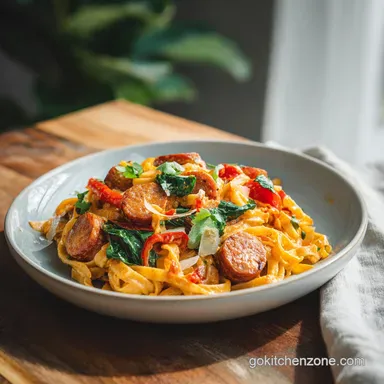 Creamy Cajun Sausage Pasta in 30 Minutes