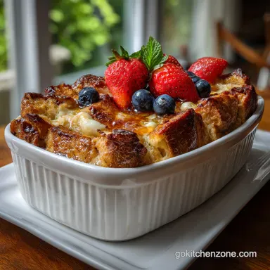 Overnight French Toast Casserole: Silky Center