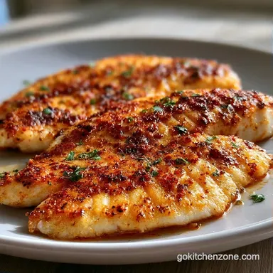 Pan Seared Tilapia in 25 Minutes Recipe Card