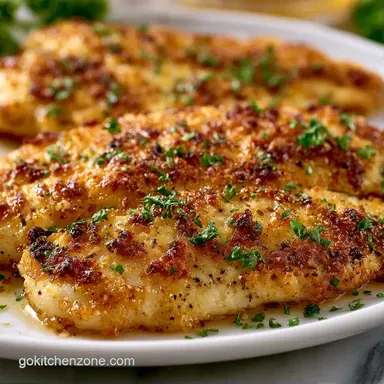 Crispy Parmesan Crusted Baked Tilapia Recipe Card