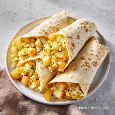 Potato Egg Cheese Breakfast Tacos: Crispy Recipe Card