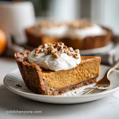 Praline Pumpkin Pie Recipe: 10 Servings