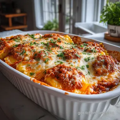 Ravioli Lasagna Bake with Ricotta in 1 Hour