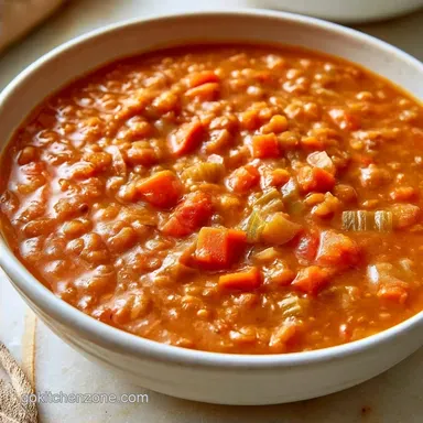 Red Bean Lentil Soup for 4 Servings