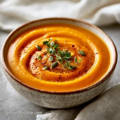 Roasted Butternut Squash Soup for 4