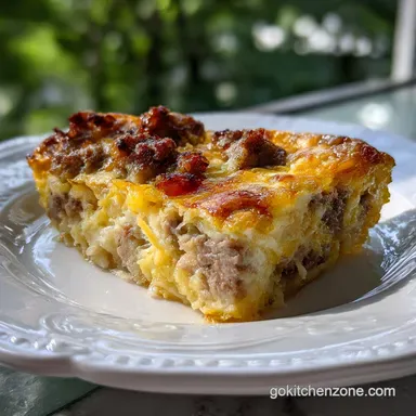 Breakfast Casserole: High-Protein & Easy Recipe Card