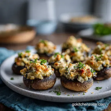 Stuffed Mushrooms with Creamy Filling in 35 Minutes