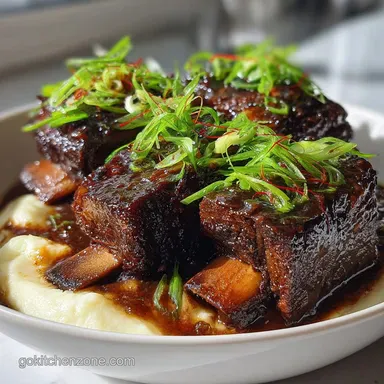 Short Ribs Slow Cooker: Red Wine Braised