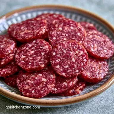 Simple Game Meat Summer Sausage: Smoked Recipe Card