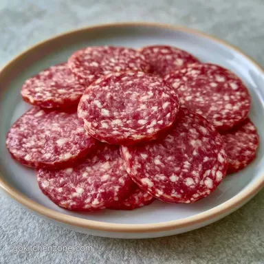 Simple Game Meat Summer Sausage: Smoked
