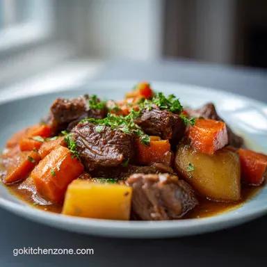 Beef Stew Recipe for a Crock Pot with Carrots and Potatoes: 8-Hour