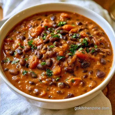 Slow Cooker Black Bean Soup: Meal Prep