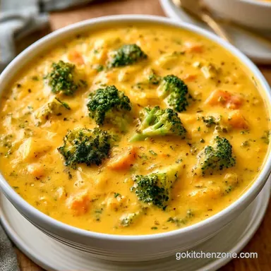 Creamy Slow Cooker Broccoli Cheddar Soup