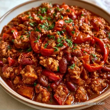 Slow Cooker Turkey Chili with Beans