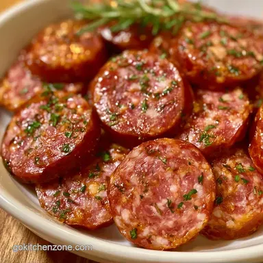 Easy Smoked Summer Sausage Prep Recipe Card
