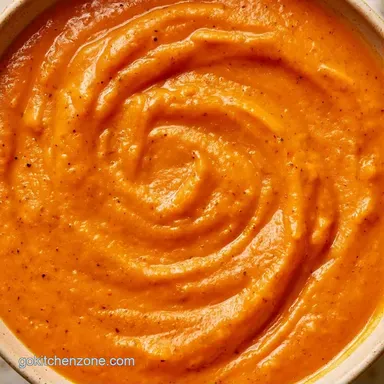 Spiced Sweet Potato Soup for 4 Servings Recipe Card