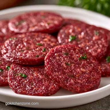 Spicy Venison Sausage for 20 Servings Recipe Card