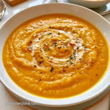 Sweet Potato Apple Soup for 4 Servings