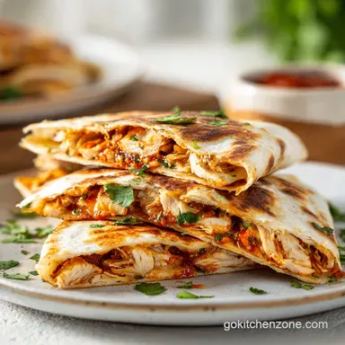 Taco Bell Chicken Quesadilla Recipe for 2 Servings Recipe Card
