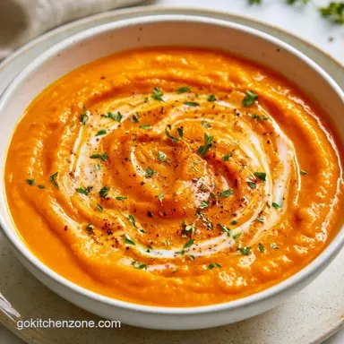 Thai Coconut Pumpkin Soup in 30 Minutes Recipe Card