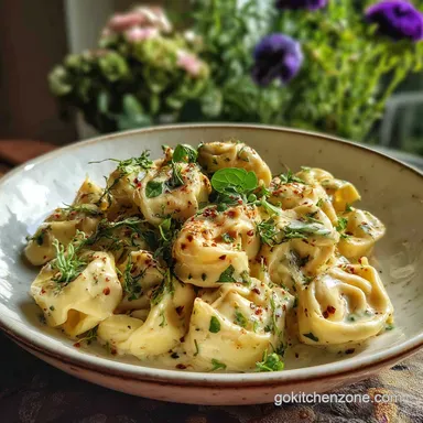 Tortellini Alfredo in 15 Minutes