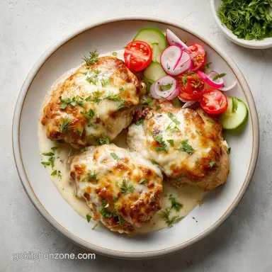 Ranch Chicken for 4 Servings: Crispy and Creamy Baked Breast Recipe Card