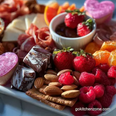Valentine Charcuterie Board in 20 Minutes - Heart Charcuterie