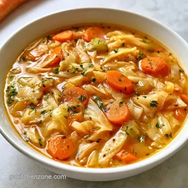 Vegetable and Cabbage Soup in 45 Minutes Recipe Card