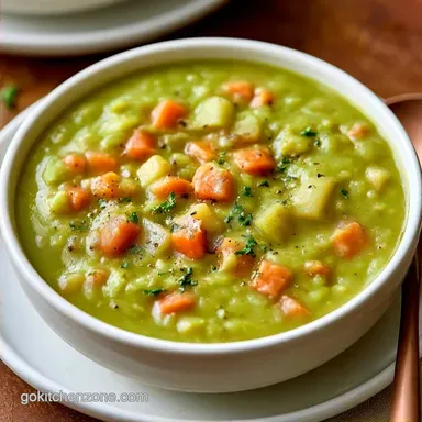 Crockpot Split Pea Soup Vegetarian for 6