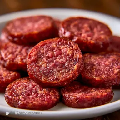 Venison Summer Sausage: Meal Prep Recipe Card