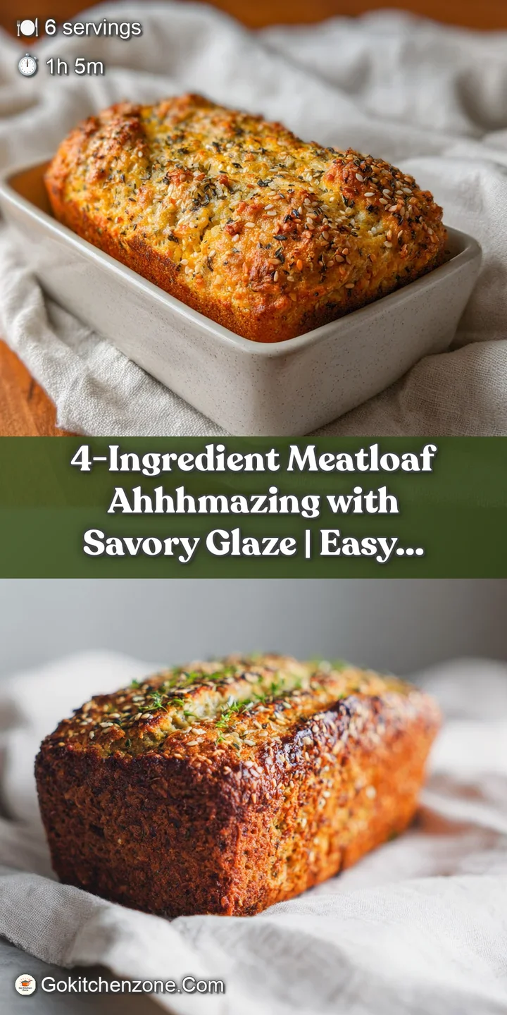 Close-up of a juicy meatloaf slice showcasing its tender, browned texture and a dripping, caramelized glaze.