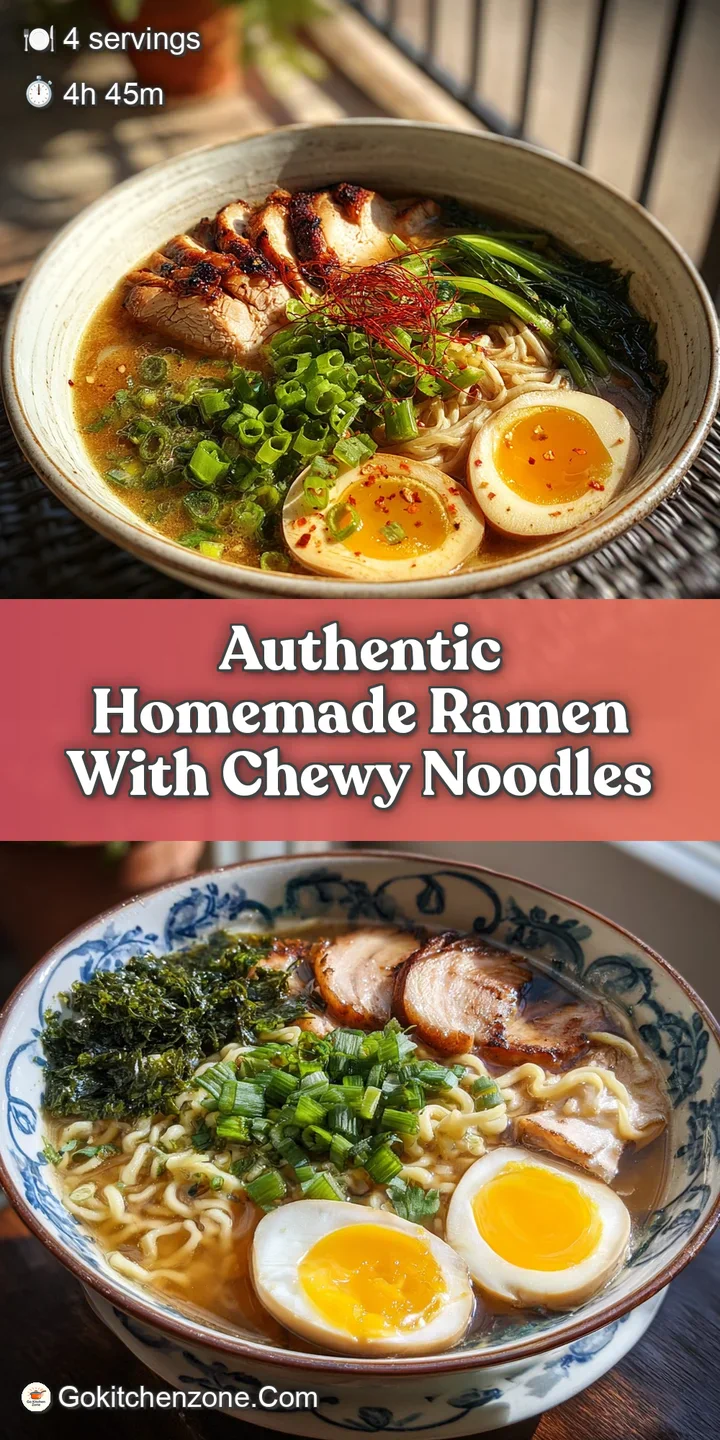 Close-up of ramen: wavy noodles and rich broth, glistening chashu pork, half of a soft boiled egg with a runny yolk.