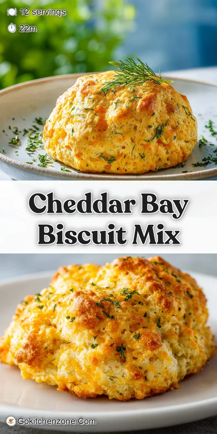 Close-up of a single biscuit revealing its soft, steamy interior with flakes of cheese and a buttery, herb-flecked crust.