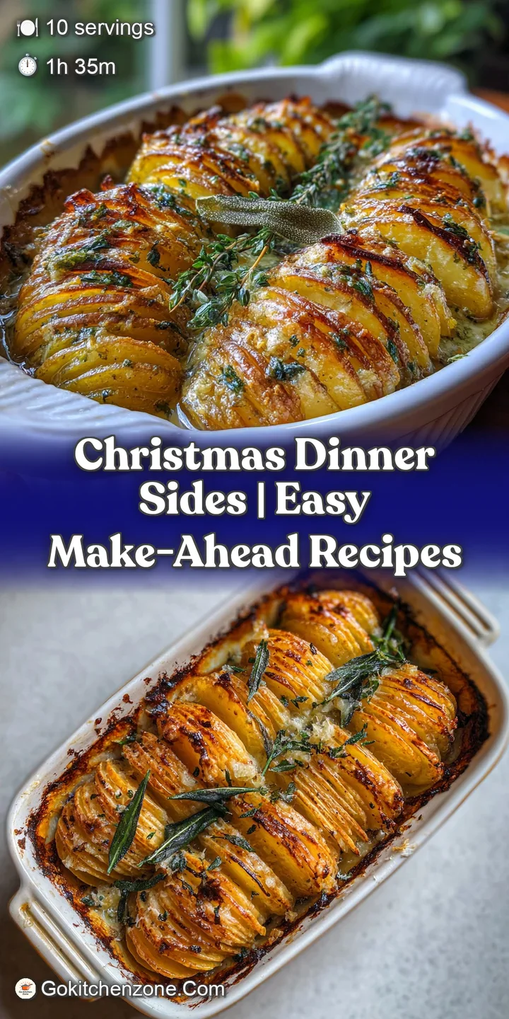 Close-up of potato gratin showcasing layers of thinly sliced potatoes in a rich, creamy sauce with a deeply browned crust.