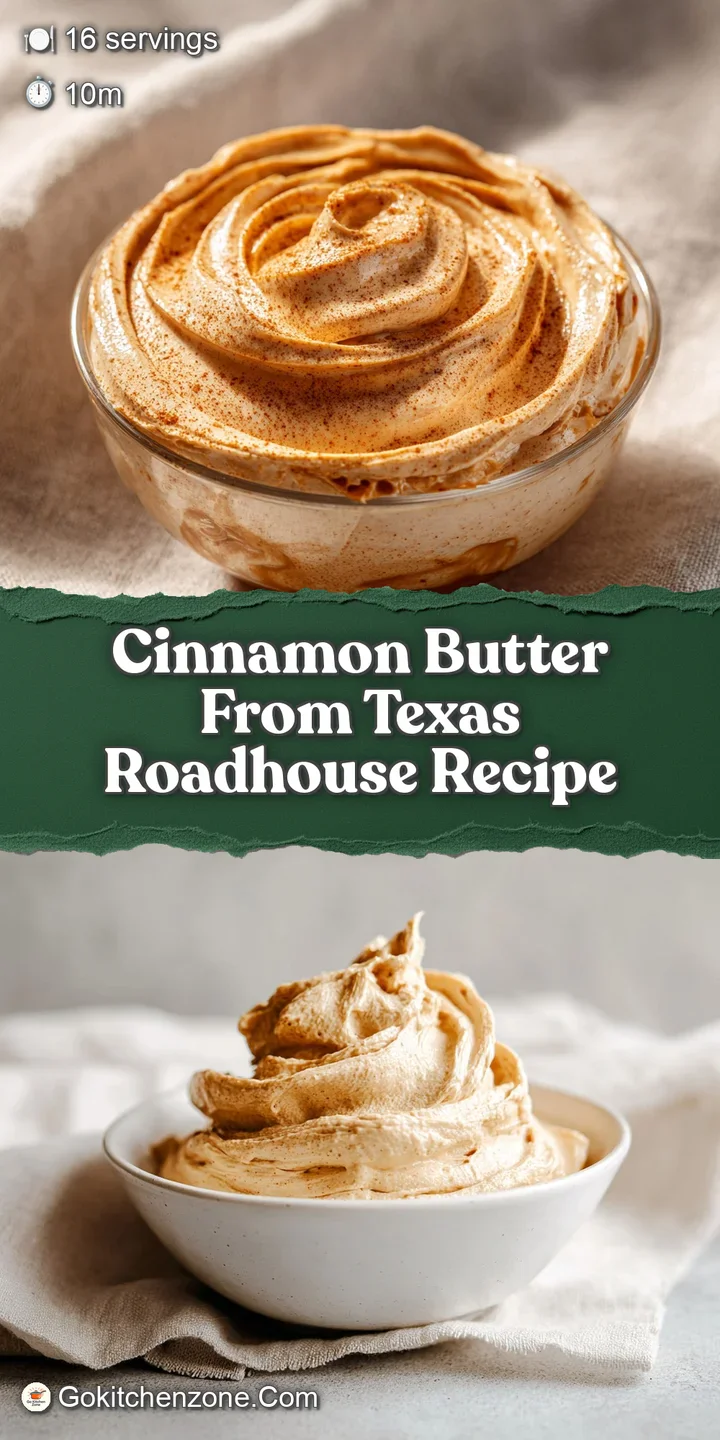 Close-up of light brown, fluffy cinnamon butter, with tiny grains of cinnamon, showcasing its airy and smooth texture, rea...