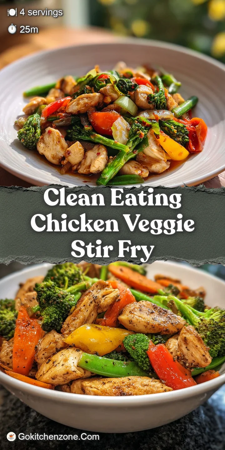 Close-up of tender chicken and crisp vegetables coated in a shiny ginger glaze. Steam rises from the hot stir-fry, appetiz...
