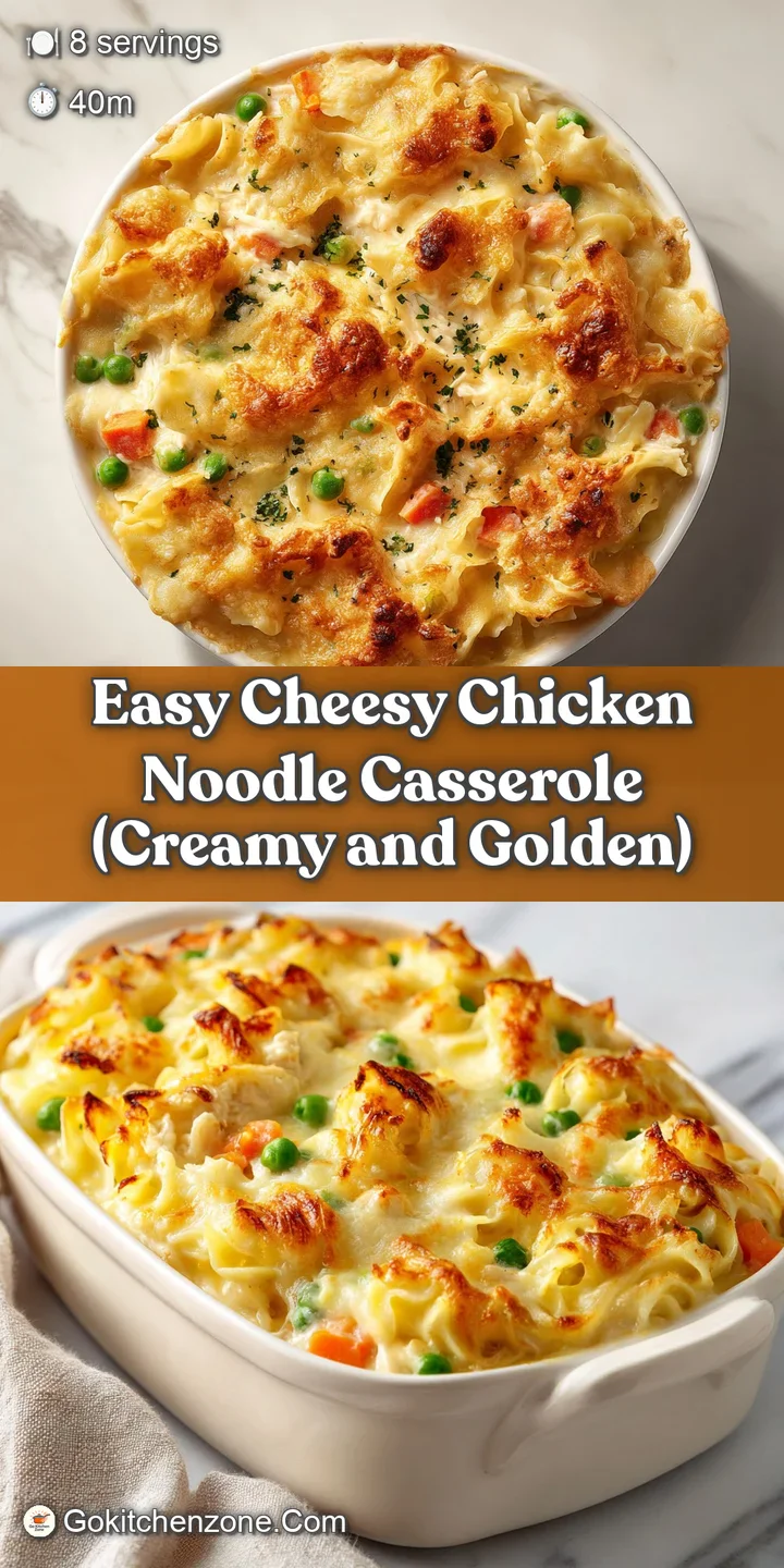 Macro shot of bubbling melted cheese and creamy white sauce coating tender noodles and chunks of juicy chicken.
