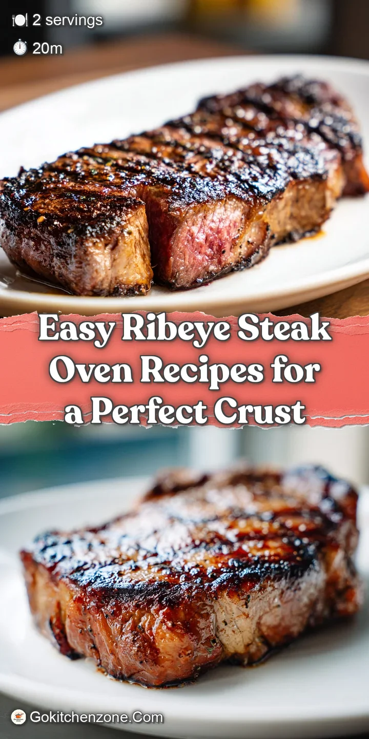 Close-up of a juicy ribeye steak; charred exterior gives way to a tender, pink center. Steamy, with coarse sea salt sprink...