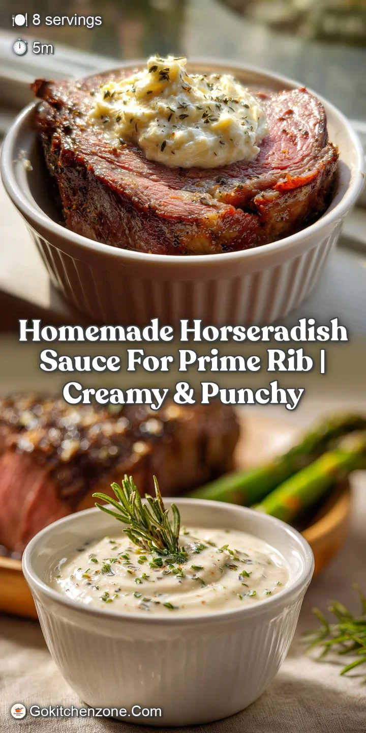 Close-up of a dollop of creamy horseradish sauce with flecks of green herbs; a cool, white texture with a subtle, appetizi...