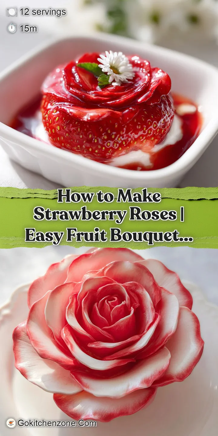 Close-up of a vibrant red strawberry rose with a delicate, petal-like texture, glistening with sugary sweetness.