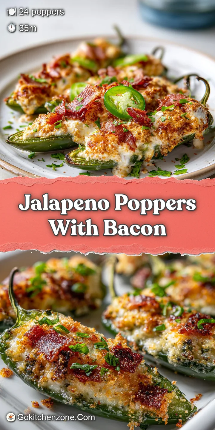 Close-up of a jalape&ntilde;o popper, showcasing crispy bacon and a cheesy, creamy filling with flecks of green jalape&ntilde;o inside.