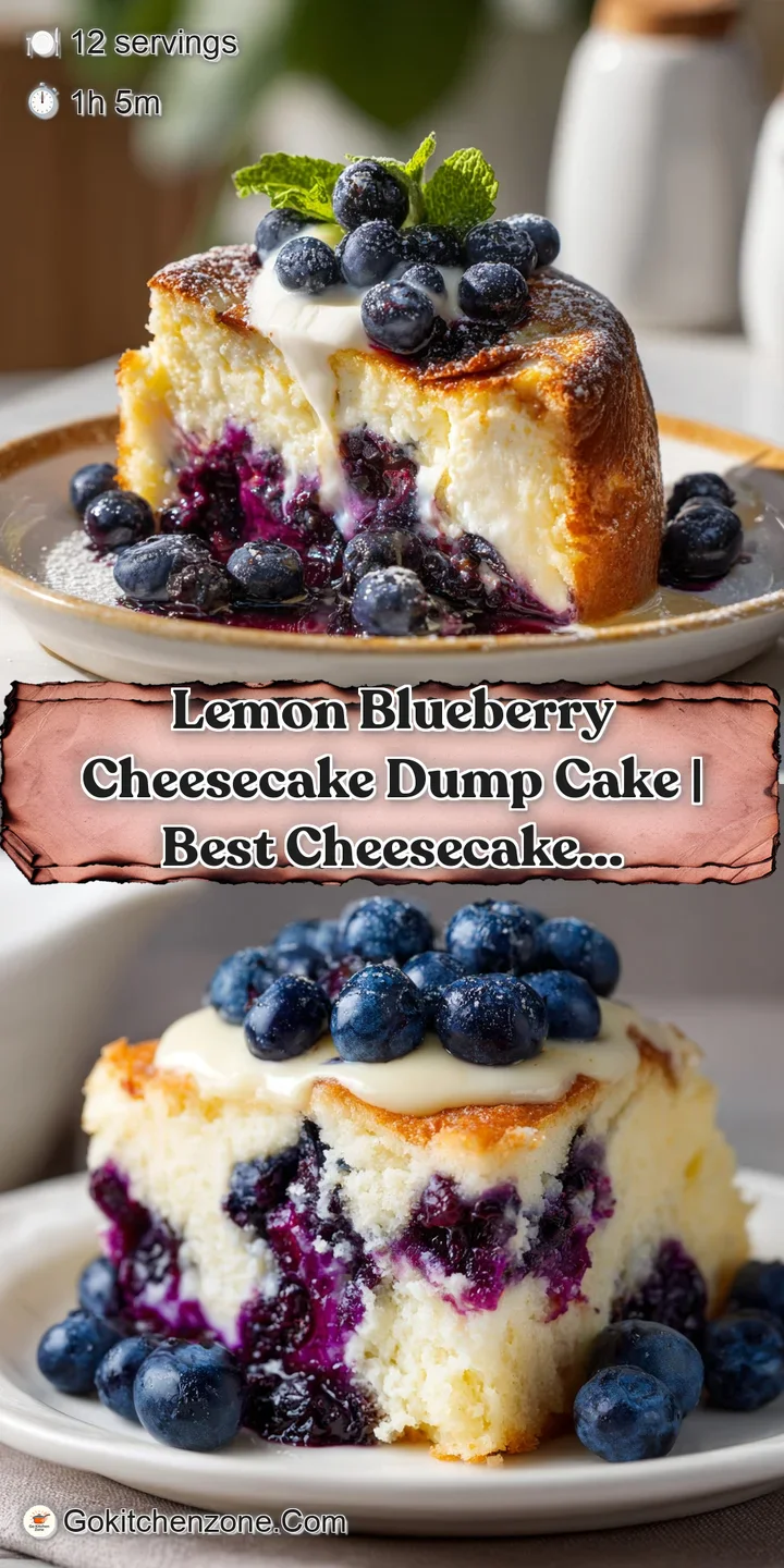 Close-up of a fork gently breaking into a creamy, golden cheesecake filling studded with juicy, bright blue blueberries.